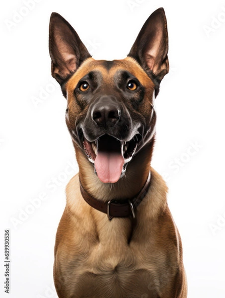 Obraz Belgian Malinois Dog Studio Shot, Isolated on Clear Background, Generative AI