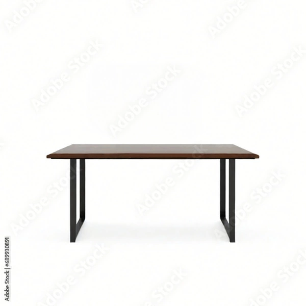 Fototapeta desk on isolated white background