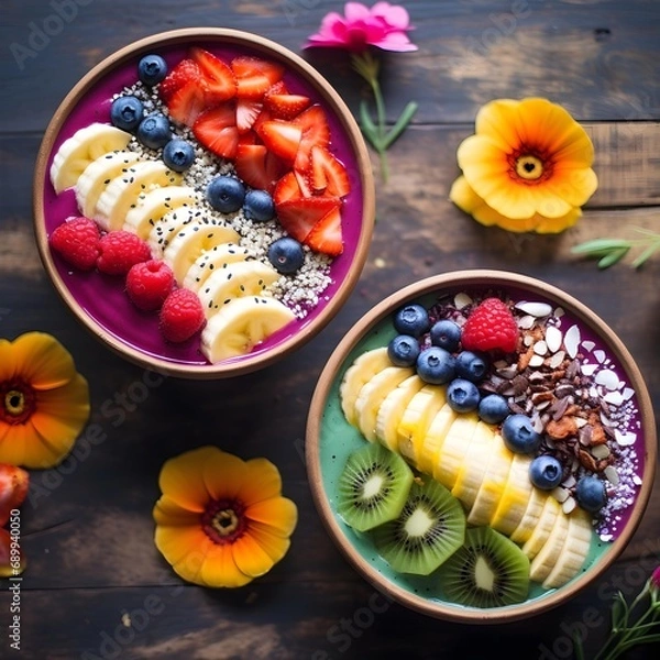 Obraz fruit cake with berries