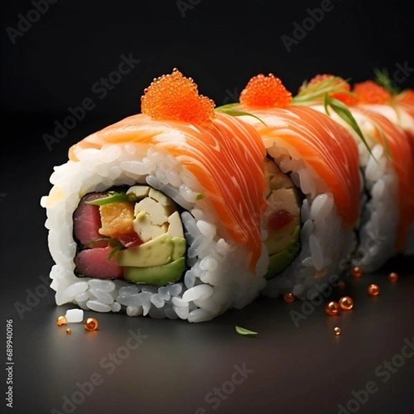 Obraz sushi with chopsticks