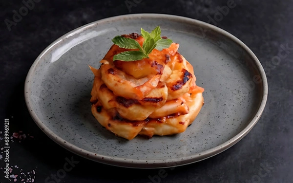 Fototapeta Capture the essence of Draniki in a mouthwatering food photography shot  Generative AI