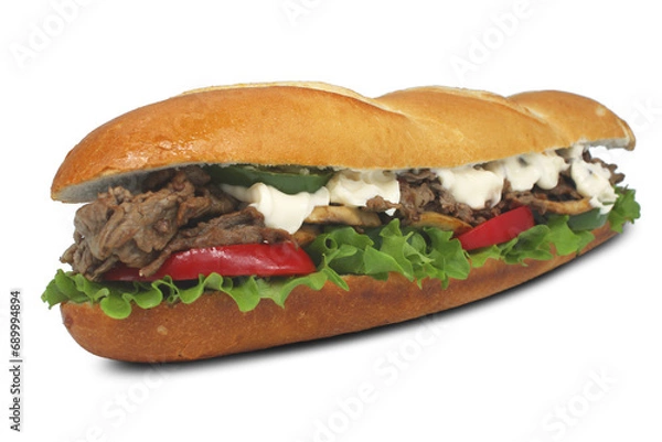 Fototapeta STEAK PHILLY CHEESE STEAK