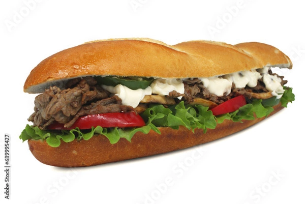 Fototapeta STEAK PHILLY CHEESE STEAK