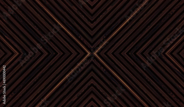 Fototapeta 3d illustration. Background image, texture, natural, painted wood. Wood panel, marquetry wood, line 3d