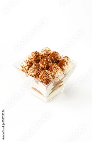 Obraz Sweet dessert on a white background