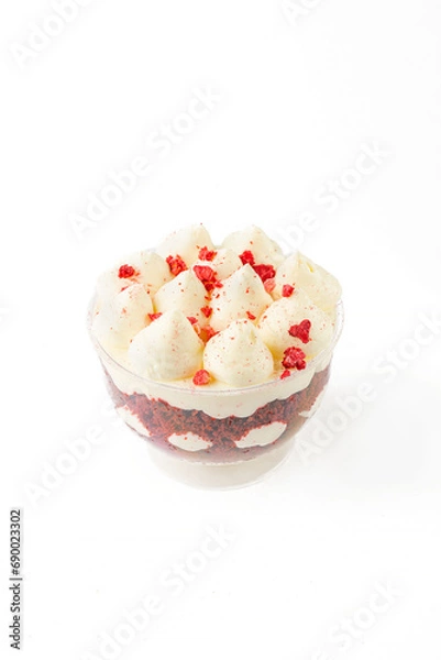 Obraz Sweet dessert on a white background