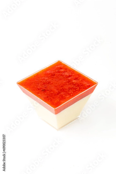 Obraz Sweet dessert on a white background