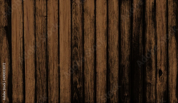 Fototapeta Brown wood texture background coming from natural tree. The wooden panel has a beautiful dark pattern, hardwood floor texture