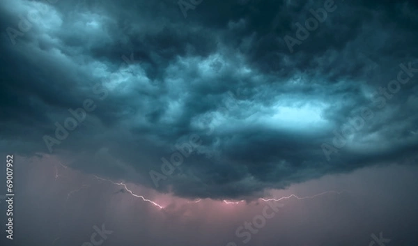 Obraz dark storm clouds