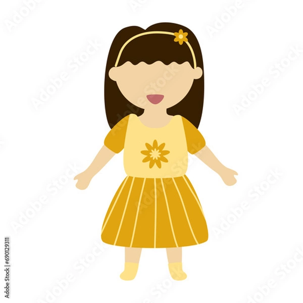 Fototapeta little girl