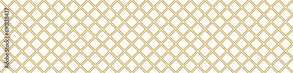 Fototapeta Seamless gold pattern on a white background. Golden weave. Illustration for backgrounds, banners, advertising and creative design