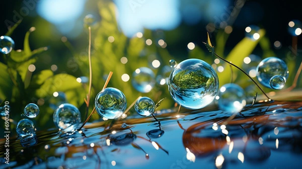 Fototapeta Water bubbles.