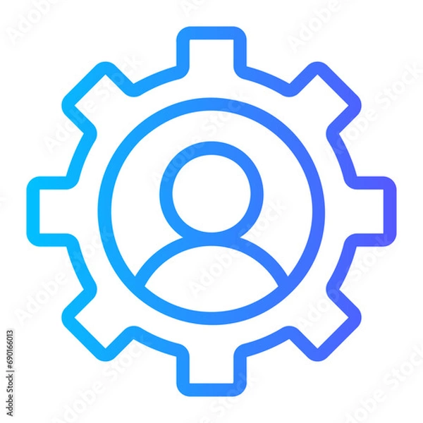 Fototapeta manager gradient icon