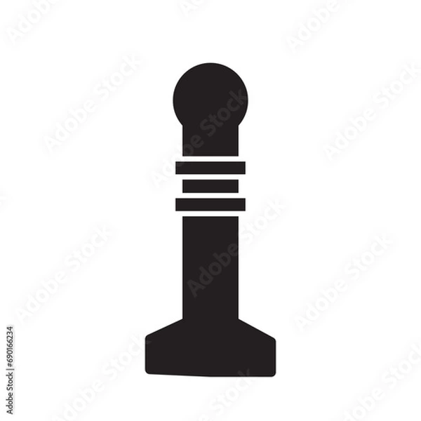 Fototapeta bollards icon design vector isolated