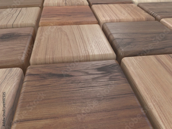 Fototapeta cubes of wood , parqet samples