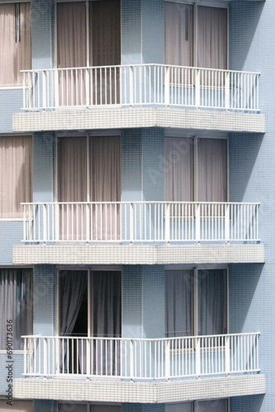 Obraz apartment building with terrace