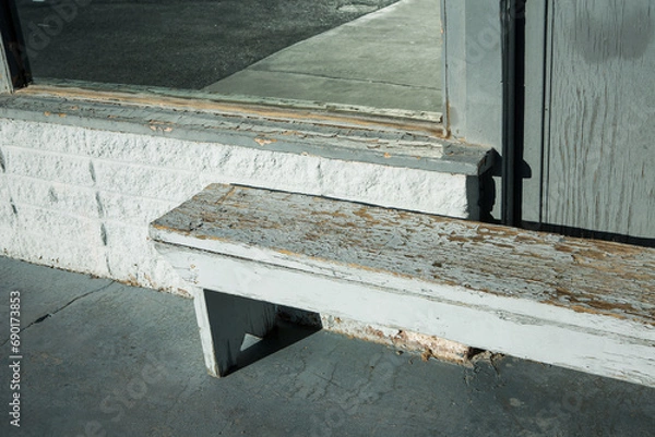 Obraz wooden bench