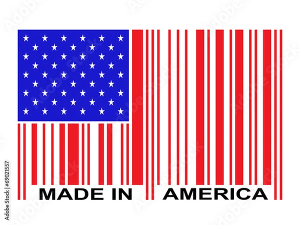 Obraz Made In America Barcode