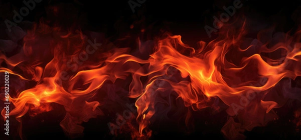 Obraz fire in the fireplace