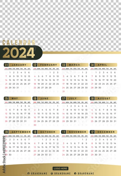 Obraz Corporate Calendar 2024 Design