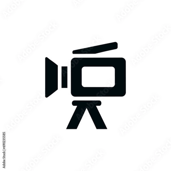 Fototapeta Video camera icon vector design. Cinema illustration symbol collection