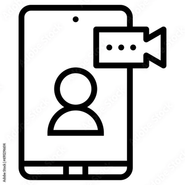 Obraz video call icon