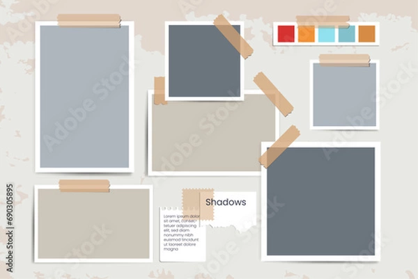 Obraz Damp wall mood board