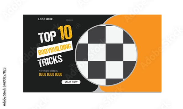 Obraz  Minimal Web banner design.