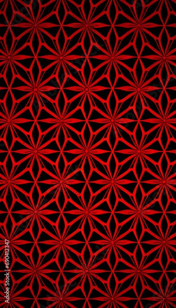 Fototapeta red and black pattern