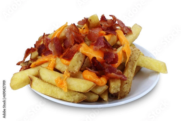 Fototapeta CHEESE & BACON FRIES