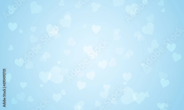 Fototapeta Vector abstract bokeh background with heart for valentine's day