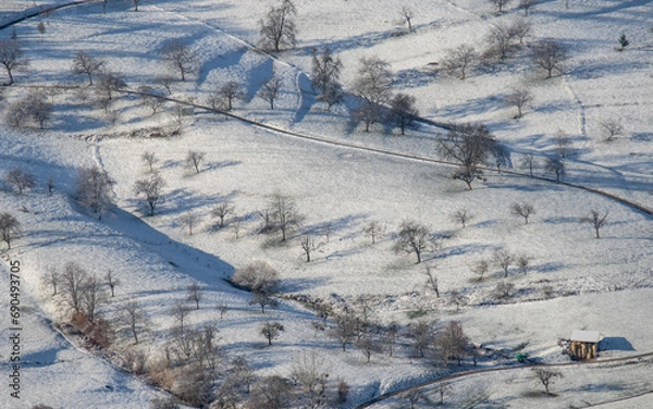 Obraz verschneite Felder
