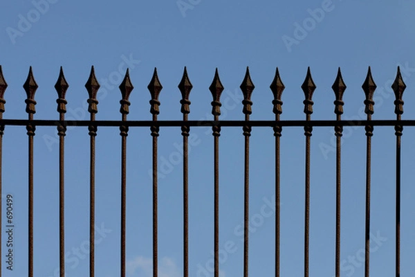 Obraz żelazny płot