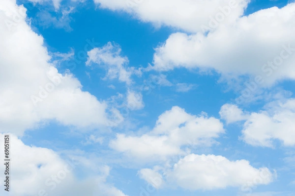 Fototapeta Piękne błękitne niebo i chmury