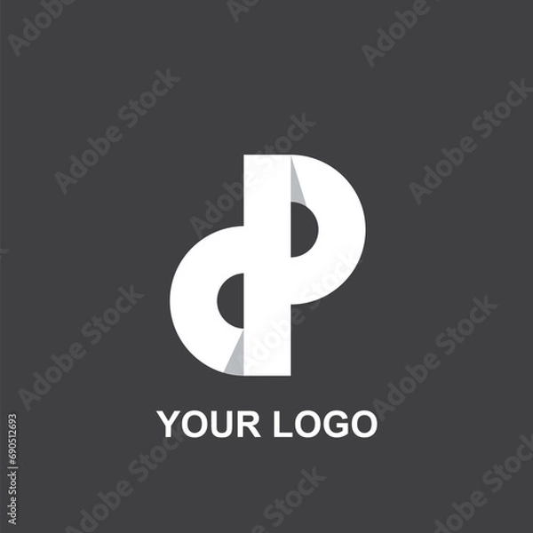 Fototapeta abstract p logo