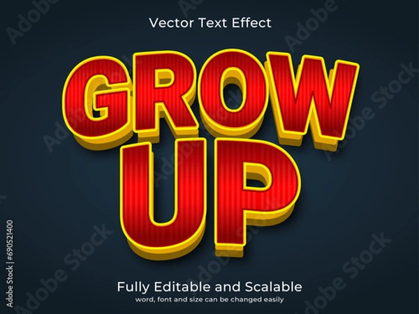 Obraz Editable vector text effect