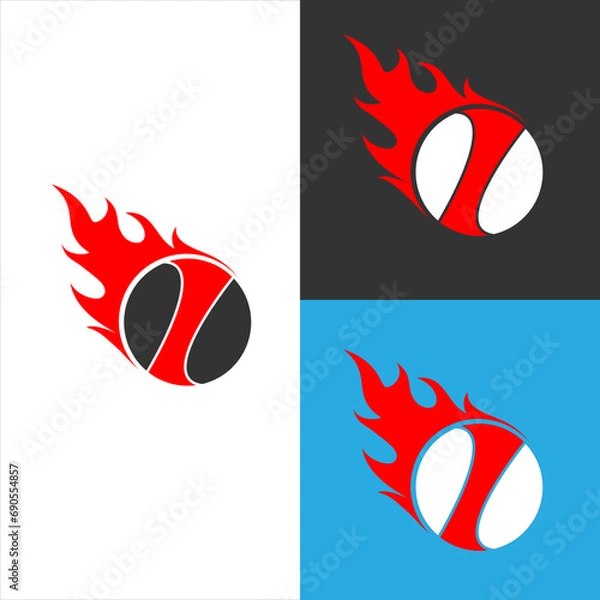 Fototapeta Soccer ball or basketball flat vector icon for sports apps and websites