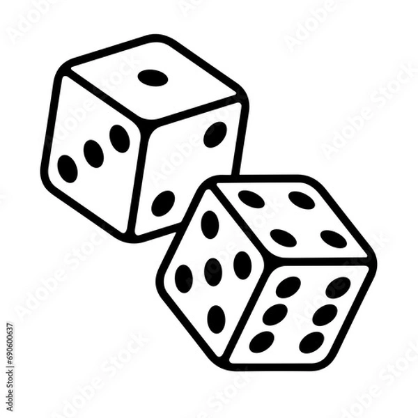 Obraz set of dice play