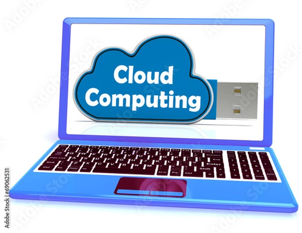 Obraz Cloud Computing Memory Means Computer Networks And Servers