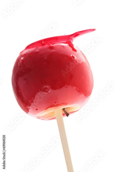 Obraz Candy apple isolated on white background