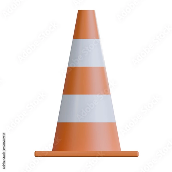 Obraz traffic cone isolated