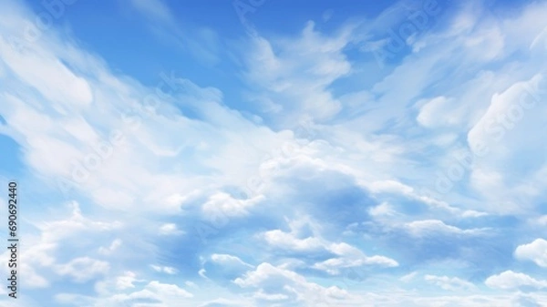 Obraz White clouds, beautiful sky for background