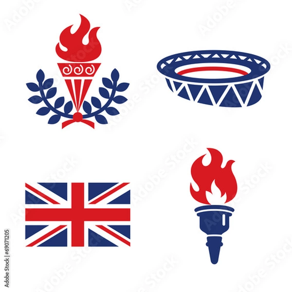 Fototapeta Olympics Color Icons