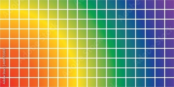 Fototapeta Illustration - Colour guide set of Swatches