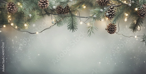 Fototapeta Pinecone Frame with Whitespace