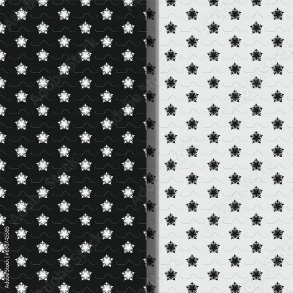 Obraz vector geometric seamless patterns collection. Set of bright colorful backgrounds with modern minimal labels. Cute abstract geometrical textures. Simple pattern design 