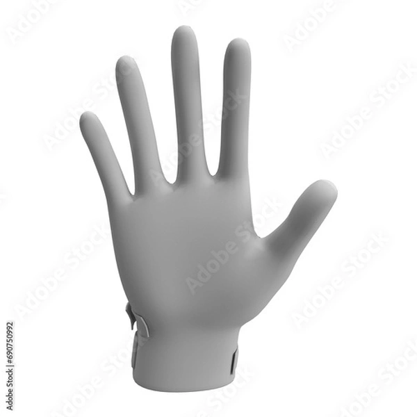 Obraz close up on glove isolated