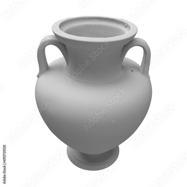 Obraz close up on vase isolated