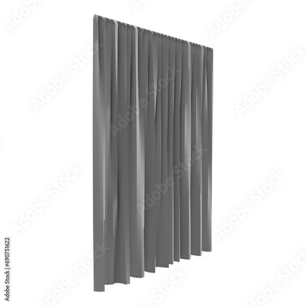 Obraz close up on curtain isolated