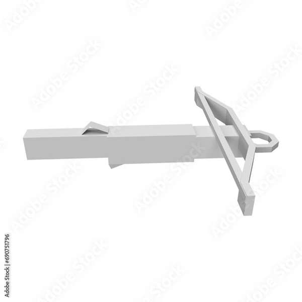 Obraz close up on crossbow isolated